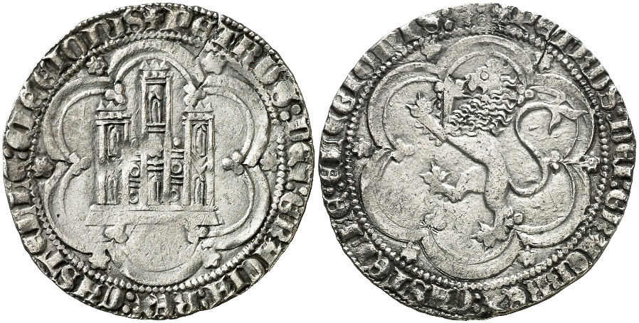 Tipo 7. Moneda de vell&oacute;n de a 4 maraved&iacute;s