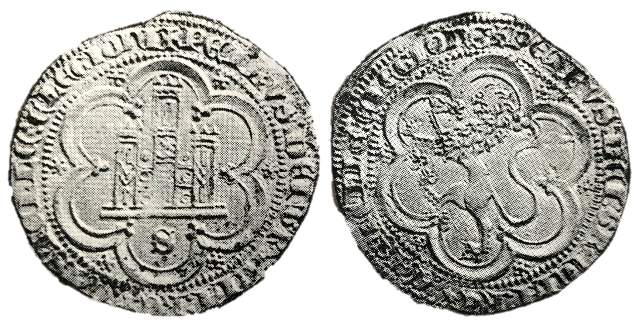 Tipo 7. Moneda de vell&oacute;n de a 4 maraved&iacute;s