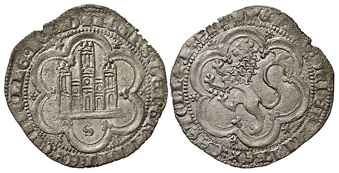 Tipo 7. Moneda de vell&oacute;n de a 4 maraved&iacute;s