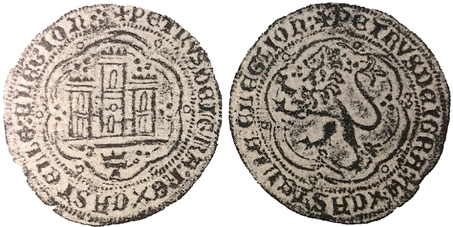 Tipo 7. Moneda de vell&oacute;n de a 4 maraved&iacute;s