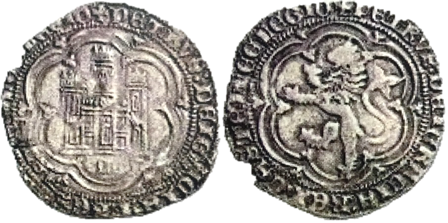 Tipo 7. Moneda de vell&oacute;n de a 4 maraved&iacute;s