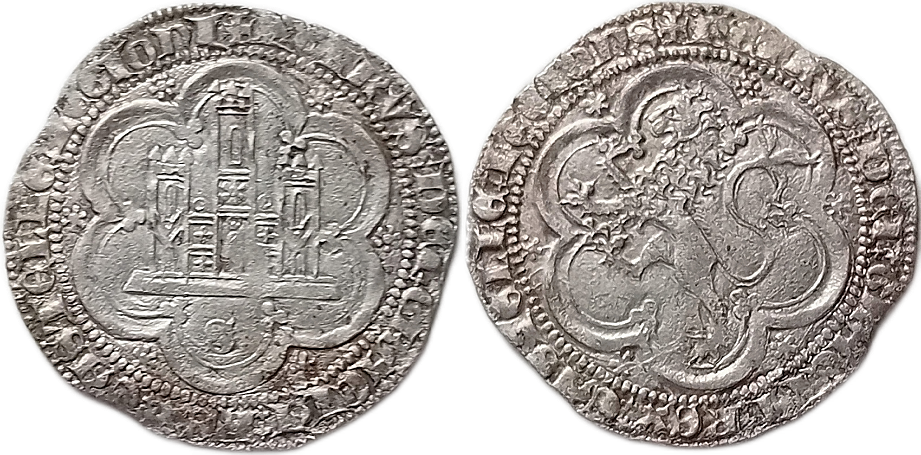 Tipo 7. Moneda de vell&oacute;n de a 4 maraved&iacute;s