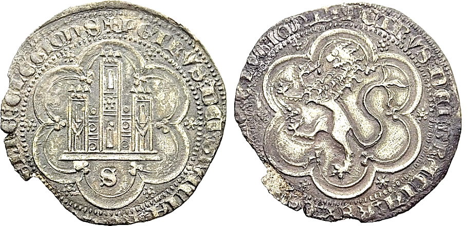 Tipo 7. Moneda de vell&oacute;n de a 4 maraved&iacute;s