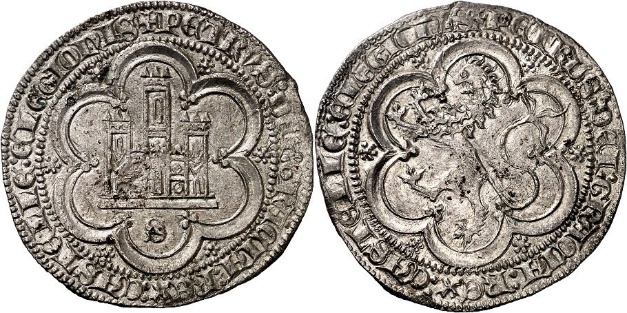 Tipo 7. Moneda de vell&oacute;n de a 4 maraved&iacute;s