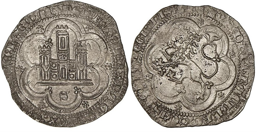 Tipo 7. Moneda de vell&oacute;n de a 4 maraved&iacute;s