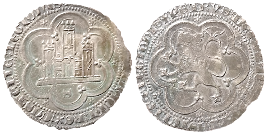 Tipo 7. Moneda de vell&oacute;n de a 4 maraved&iacute;s