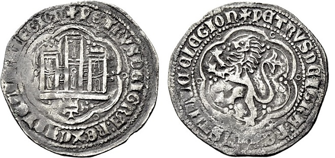 Tipo 7. Moneda de vell&oacute;n de a 4 maraved&iacute;s