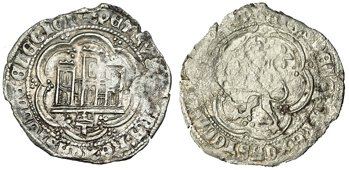 Tipo 7. Moneda de vell&oacute;n de a 4 maraved&iacute;s