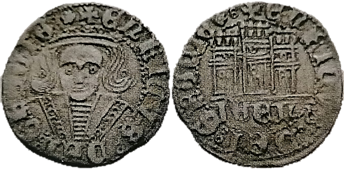 Tipo 17. Medio Cuarto de Busto de frente del Ordenamiento de Aranda de Duero de 1461