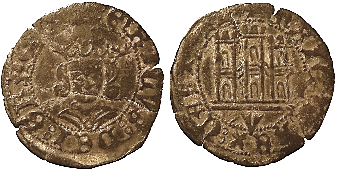 Tipo 17. Medio Cuarto de Busto de frente del Ordenamiento de Aranda de Duero de 1461