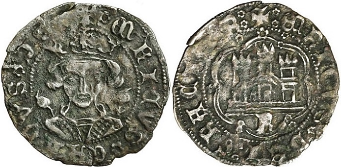 Tipo 17. Medio Cuarto de Busto de frente del Ordenamiento de Aranda de Duero de 1461