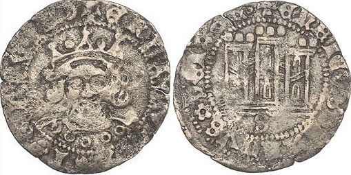 Tipo 17. Medio Cuarto de Busto de frente del Ordenamiento de Aranda de Duero de 1461