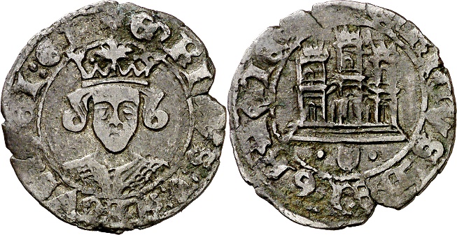 Tipo 17. Medio Cuarto de Busto de frente del Ordenamiento de Aranda de Duero de 1461