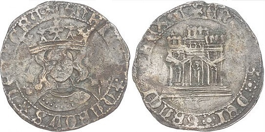 Tipo 17. Medio Cuarto de Busto de frente del Ordenamiento de Aranda de Duero de 1461