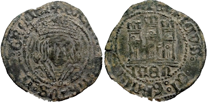 Tipo 17. Medio Cuarto de Busto de frente del Ordenamiento de Aranda de Duero de 1461