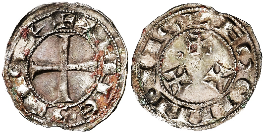 Tipo 93. Dinero de la Primera Emisión alfonsina de “Sahagún”