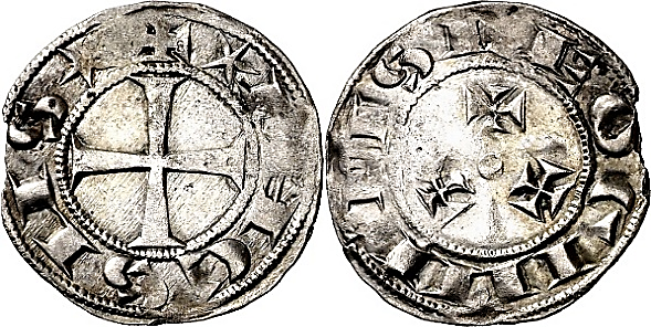Tipo 93. Dinero de la Primera Emisión alfonsina de “Sahagún”