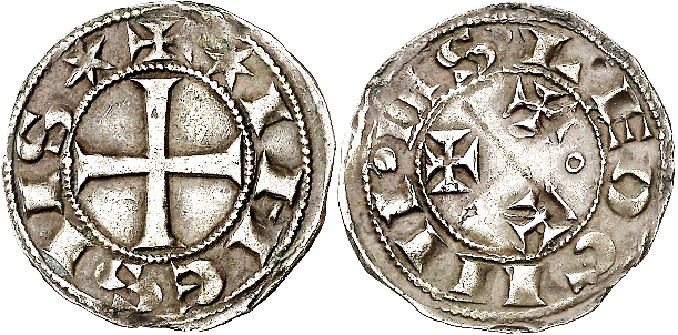 Tipo 93. Dinero de la Primera Emisión alfonsina de “Sahagún”